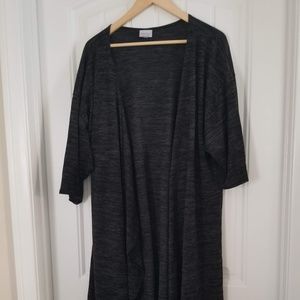 Large Shirley - Lularoe - Grey/Black Heathered